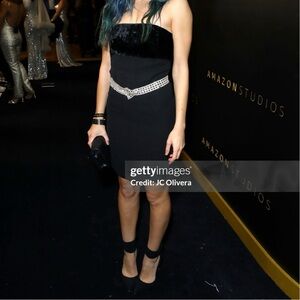 Strapless|Gianni Versace|Black|Fourreau Bustier Dress|Size:38